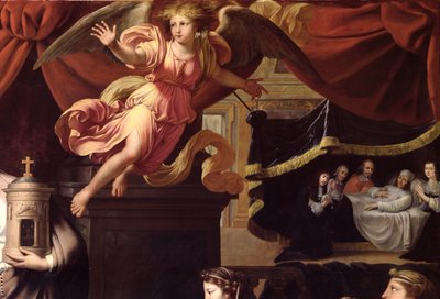 Ex-Voto to the Illness of Louis XIV in Calais, July 1658, (detail) by Nicolas Mignard